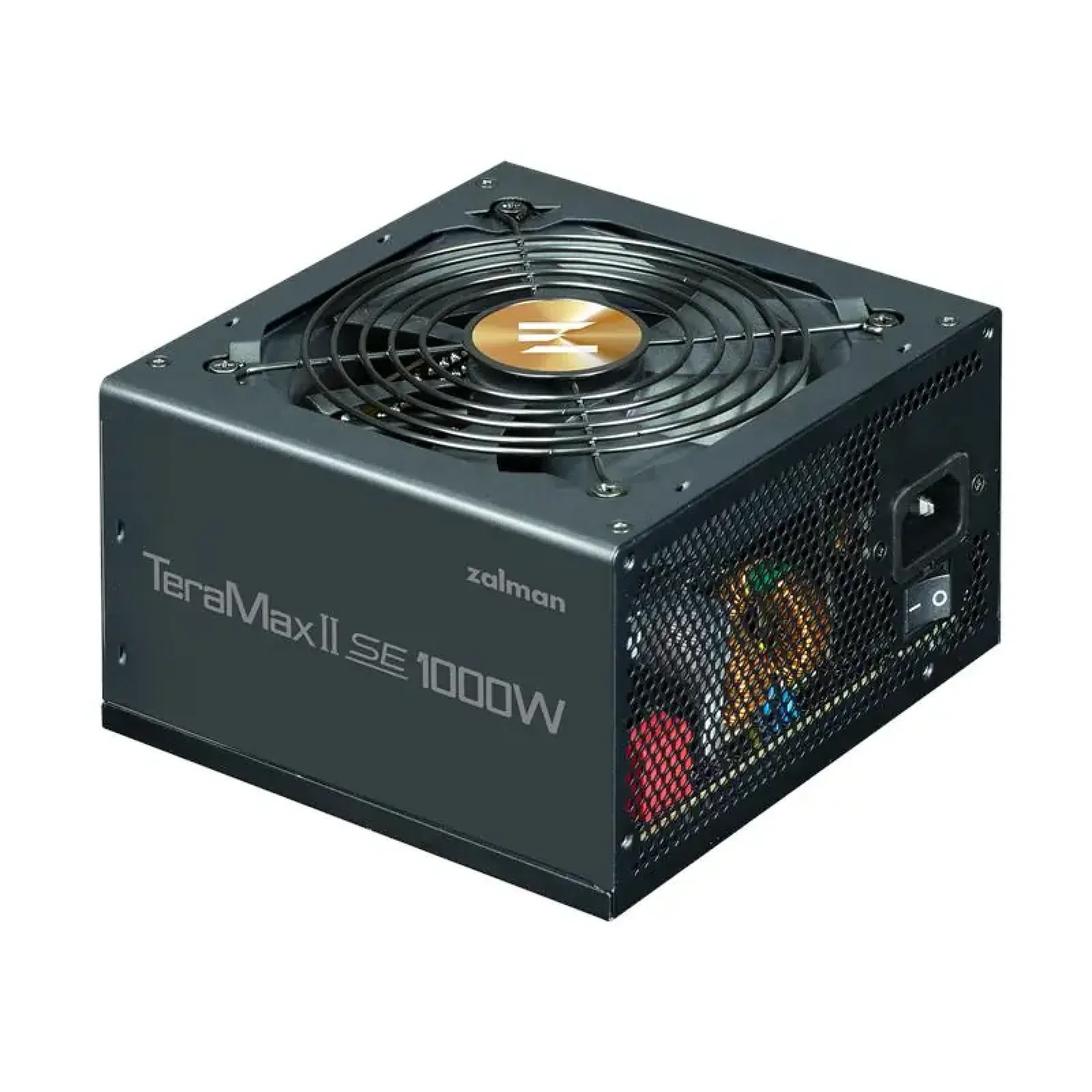 Блок живлення Zalman Teramax II SE (1000W) 89%, 80+ Gold, 120мм, 1xMB 28pin (18+10), 2xCPU(4pin+ 4pin), 3xMolex, 12xSATA, 4xPCIe 8pin(6+2), 1xPCIe GEN5 16pin (ZM1000-TMX2SE) UA