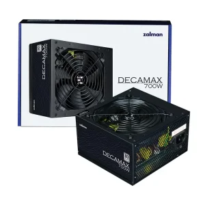 Блок живлення Zalman Decamax (700W) 85%, 80 Plus, 120мм, 1xMB 24pin(20+4), 1xCPU 8(4+4)+4pin, 3xMolex, 6xSATA, 4xPCIe 8pin(6+2) (ZM700-LX3) UA