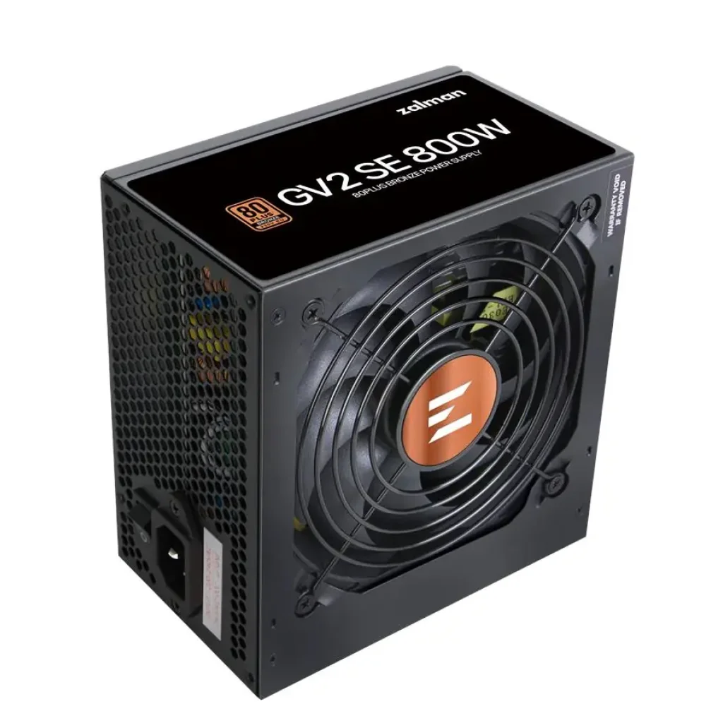 Блок живлення Zalman GV2SE (800W) 88%, 80+ Bronze, 120мм, 1xMB 24pin(20+4), 1xCPU(4+4 pin + 8pin), 4xMolex, 8xSATA, 4xPCIe 8pin(6+2) (ZM800-GV2SE) UA