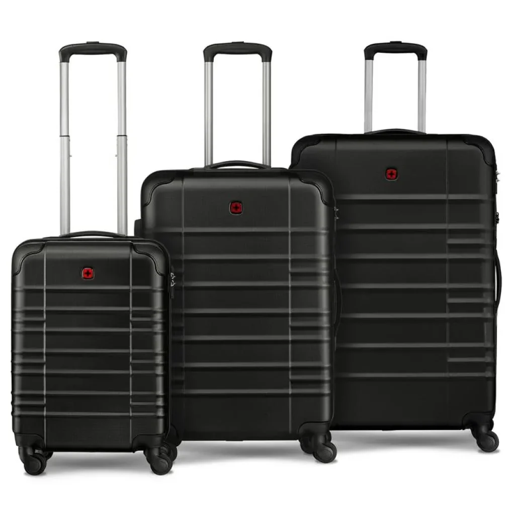 Набір валіз Wenger, Amplar 3 в 1, (S,M,L), пластик, 4 колеса, чорний, 653149 UA
