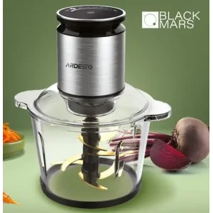 Подрібнювач ARDESTO, 800Вт, чаша 3000мл, скло, корпус-нерж. сталь, чорний (CHK-8003B) UA