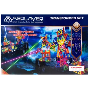 Конструктор Magplayer магнітний набір 218 ел., MPA-218 UA