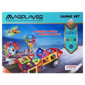 Конструктор Magplayer магнитный набор 98 эл. MPA-98 UA