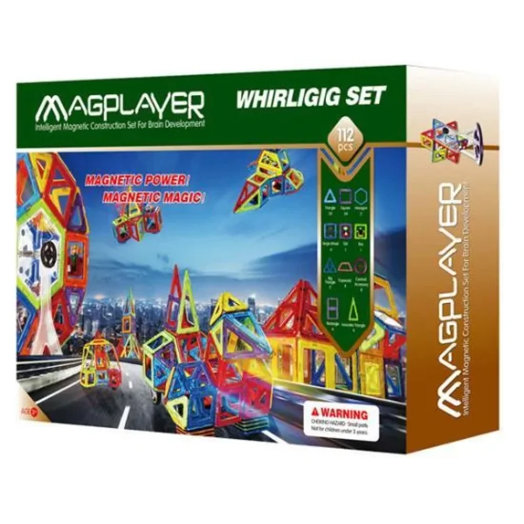 Конструктор Magplayer магнітний набір 112 ел. MPB-112 UA