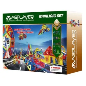 Конструктор Magplayer магнітний набір 112 ел. MPB-112 UA