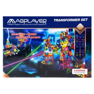 Конструктор Magplayer магнітний набір 208 ел. MPB-208 UA