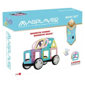 Конструктор Magplayer магнітний набір 28 ел., MPH2-28 UA