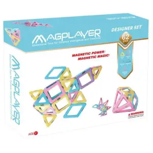 Конструктор Magplayer магнитный набор 62 эл. MPH2-62 UA