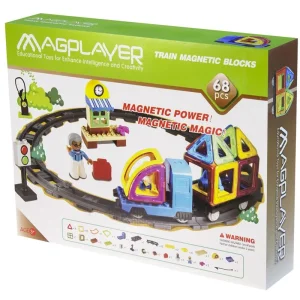 Конструктор Magplayer магнітний набір 68 ел. MPK-68 UA