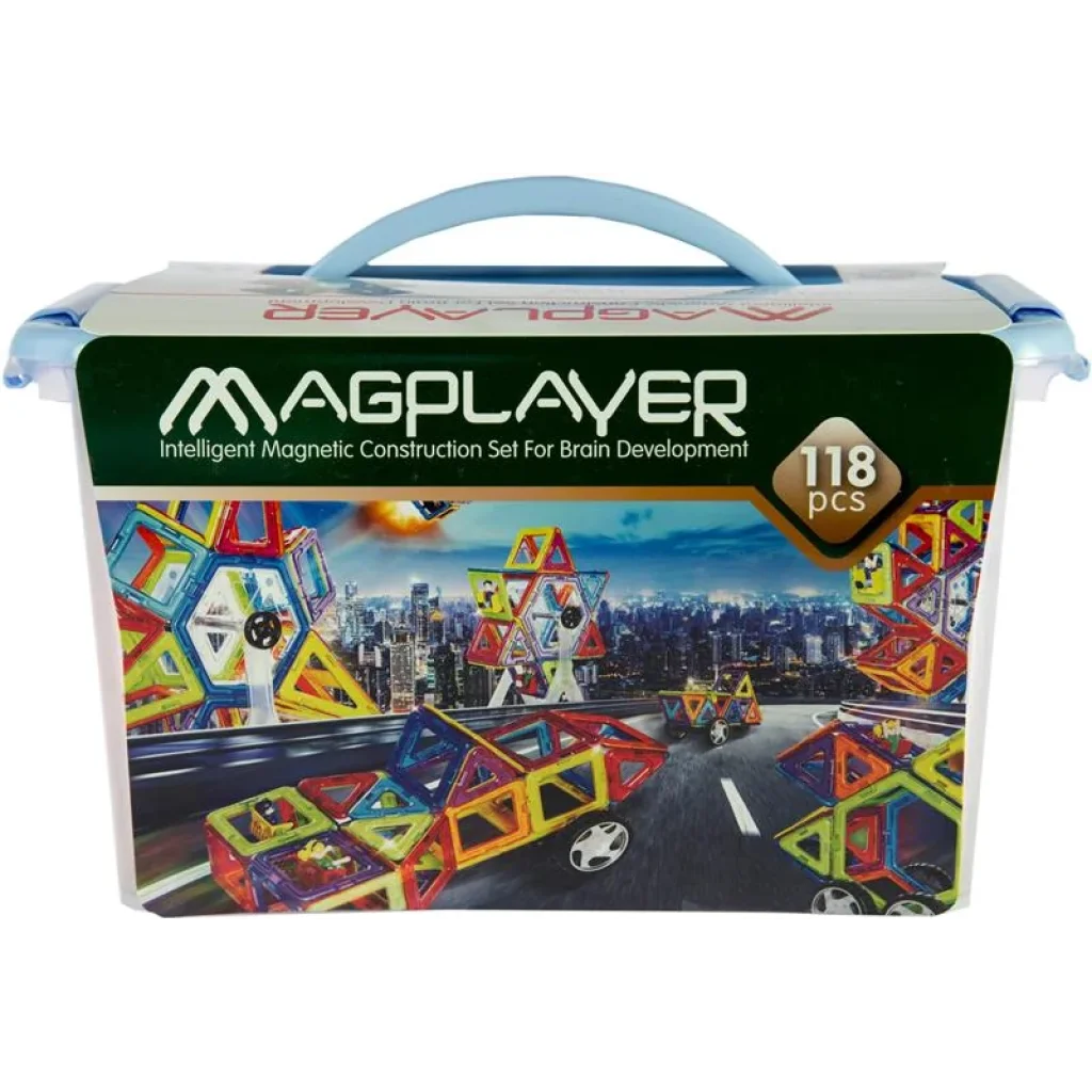 Конструктор Magplayer магнітний набір 118 ел. MPT-118 UA