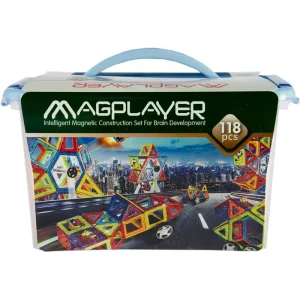 Конструктор Magplayer магнітний набір 118 ел. MPT-118 UA