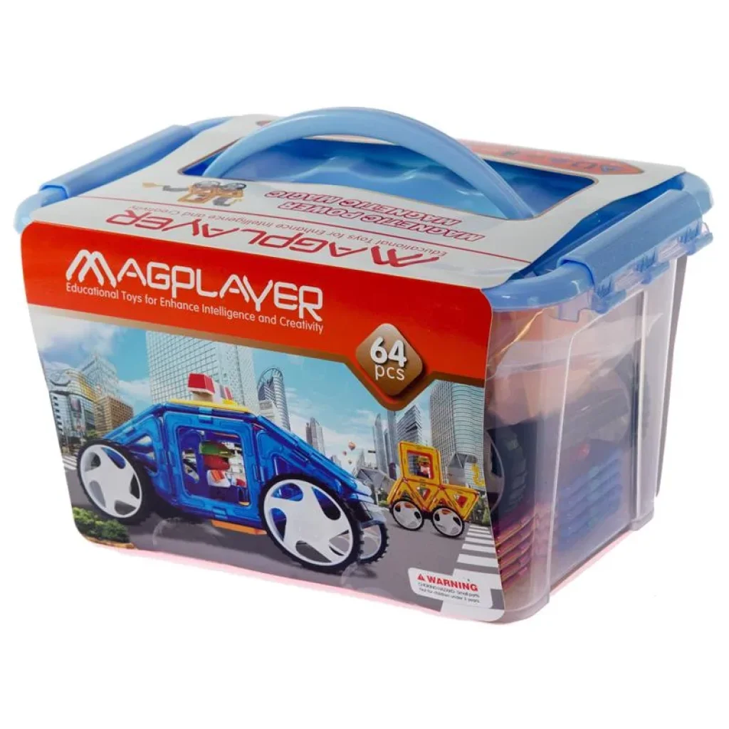 Конструктор Magplayer магнітний набір 64 ел. MPT-64 UA