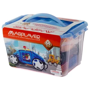 Конструктор Magplayer магнітний набір 64 ел. MPT-64 UA
