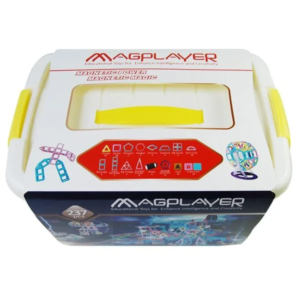 Конструктор Magplayer магнітний набір бокс 237 ел. MPT2-237 UA
