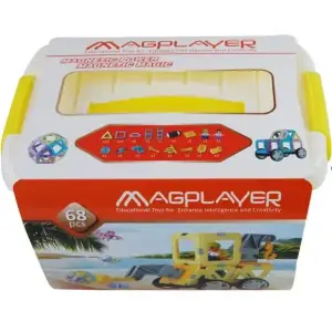 Конструктор Magplayer магнитный набор бокс 68 эл. MPT2-68 UA