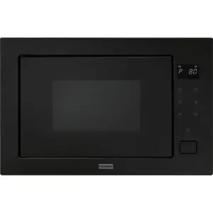 Мікрохвильова піч Franke вбудовувана, 25л, 900Вт, гриль, дисплей, сенсорн, чорний (131.0391.304) UA