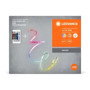 Стрічка світлодіодна LEDVANCE FLEX AUDIO 12,5W, 3M RGB VR RC, 4099854095382 UA