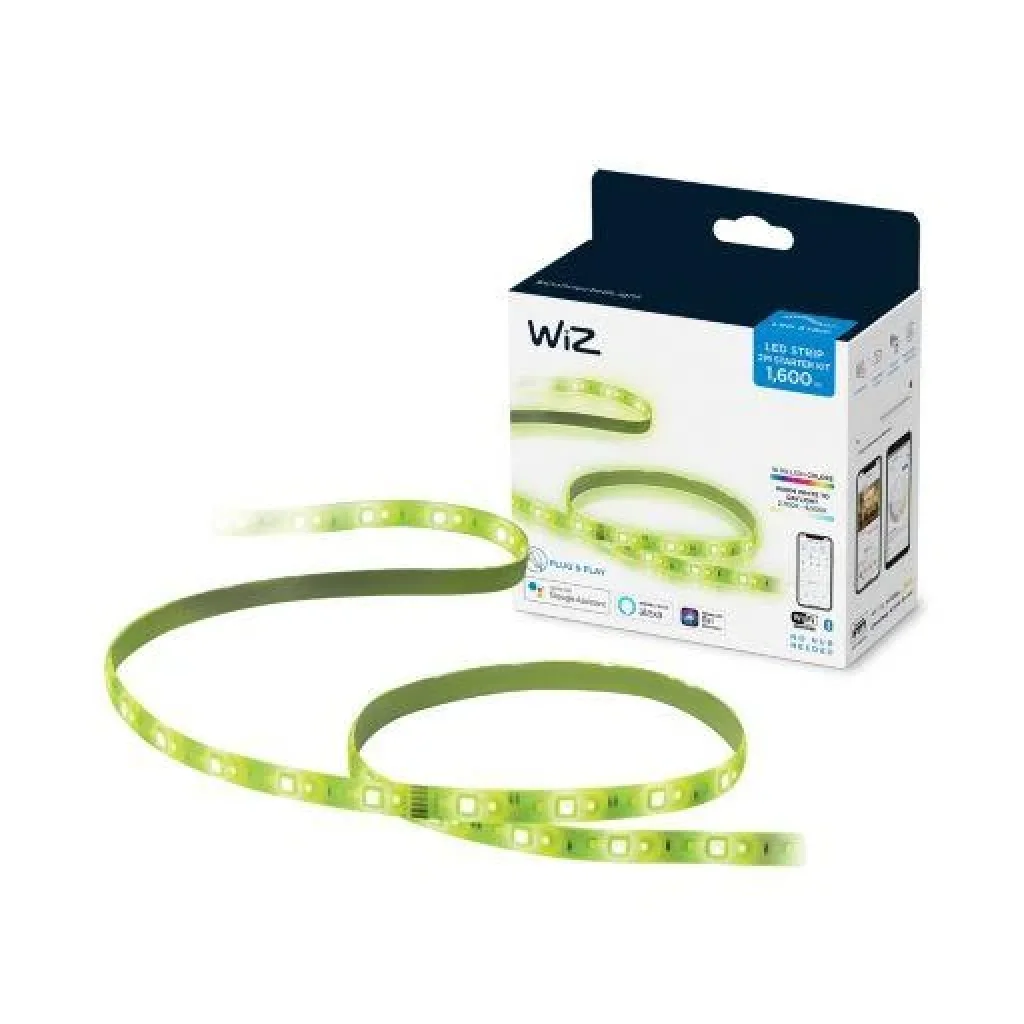 Стрічка світлодіодна розумна WiZ LED 2700-6500K 1600Лм 2 метри RGB Wi-Fi розумна, 929002524801 UA