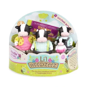 Набір фігурок Li`l Woodzeez Сім'я Корів 4од, книжка EN, 6195 UA