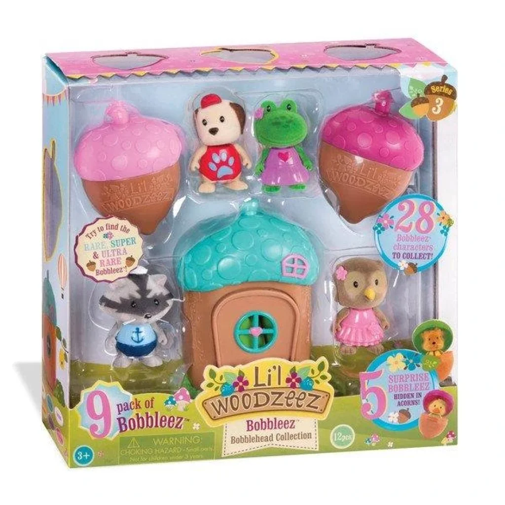 Набір фігурок Li`l Woodzeez Bobblehead S3, 9од, 63300Z UA