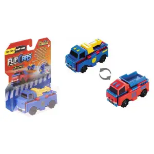 Машинка-трансформер Flip Cars 2 в 1 Строительный транспорт, Кран и Самосвал, EU463875-01 UA