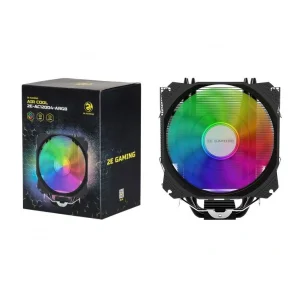 Процессорный кулер 2E GAMING AIR COOL (AC120D4) ARGB, 775,115X,1366,2011, FM1,FM2,AM2 AM2+,AM3,AM3+,AM4, 120мм, 2510-4pin,+ 5V 3pin RGB, TDP 150W, 2E-AC120D4-ARGB UA