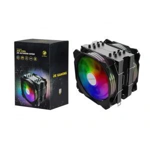 Процессорный кулер 2E GAMING AIR COOL (AC120D6) ARGB, 775,115X,1366,2011, FM1,FM2,AM2,AM2+,AM3,AM3+,AM4, 2x120мм, 2510-4pin,+ 5V 3pin RGB, TDP 180W, 2E-AC120D6-ARGB UA