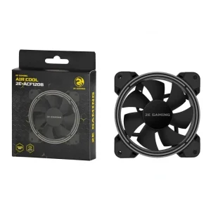 Корпусной вентилятор 2E GAMING AIR COOL (ACF120B), 120мм, Molex 4pin +2510-3pin, черные лопасти, черная рамка, 2E-ACF120B UA