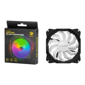 Корпусной вентилятор 2E GAMING AIR COOL (ACF120PW-RGB), 120мм, 2510-4pin, белые лопасти, черная рамка, 2E-ACF120PW-RGB UA