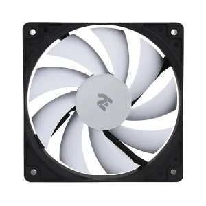 Корпусной вентилятор 2E OEM (F120-S), 120мм, 3pin, белые лопасти, черная рамка, 2E-F120-S UA