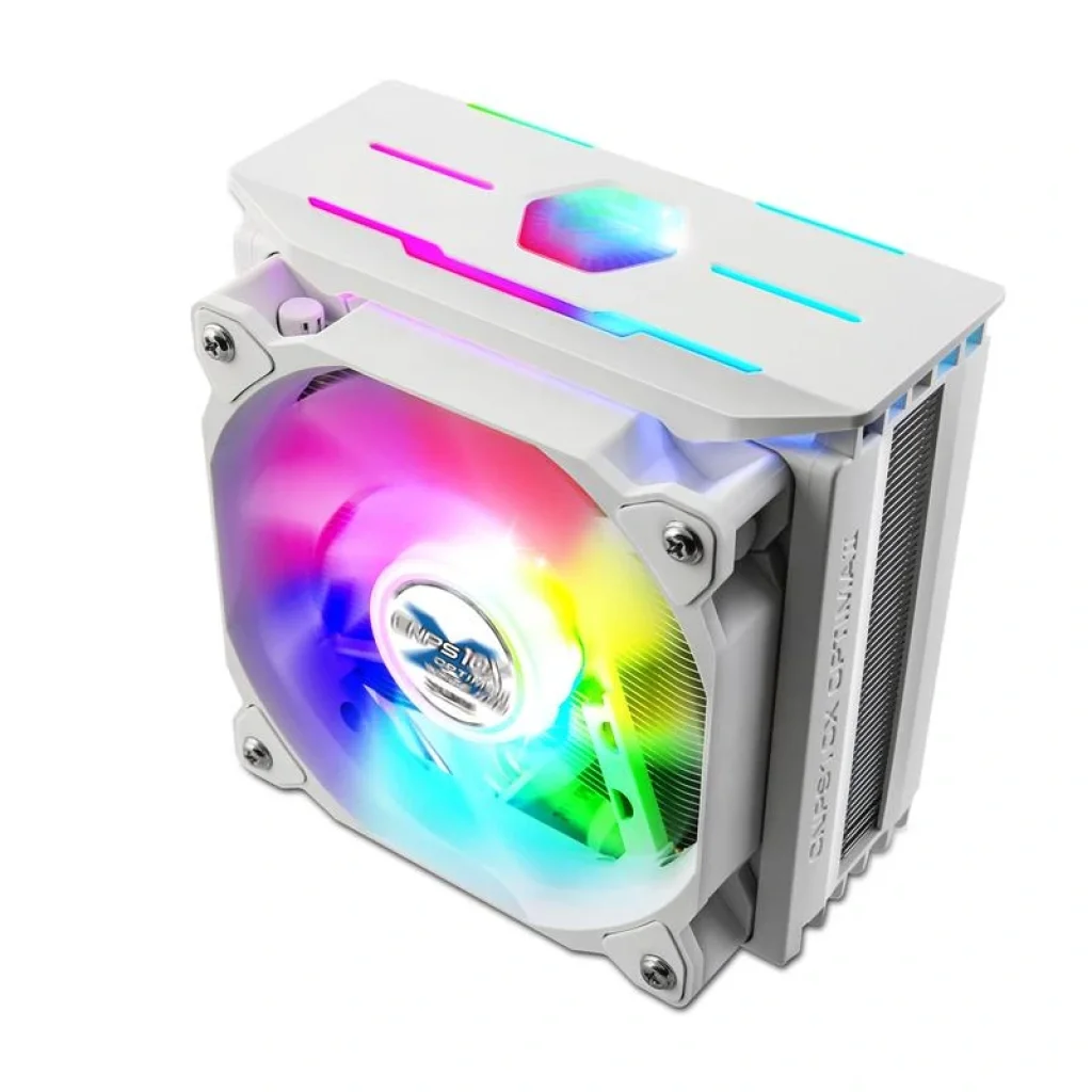 Процесорний кулер Zalman CNPS10X OPTIMA II WHITE RGB, LGA1700, 2066, 2011V3, 2011, 1366, 115X, AM5, AM4, AM3, AM3+, FM2, FM2+, TDP180W, CNPS10XOPTIMAIIWHITERGB UA
