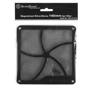 Пиловий магнітний фільтр для вентилятора SilverStone FF141B2PACK, 2x140mm, Black, SST-FF141B2PACK UA