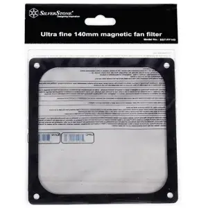 Пиловий магнітний фільтр для вентилятора SilverStone FF143B, 140mm, Black, SST-FF143B UA