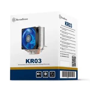 Процессорный кулер SilverStone KRYTON KR03 LED, LGA1366, 1200, 115X, 775, AM5, AM4, AM3, AM3+, AM2, AM2+, FM1, FM2, TDP65W, SST-KR03 UA