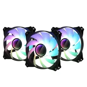 Набор корпусных вентиляторов Zalman INFINITY MIRROR IF120A3 3 in1 ARGB, 3x120mm, 1200rpm, 3pin+3pin ARGB, 21dBa, ZM-IF120A3 UA