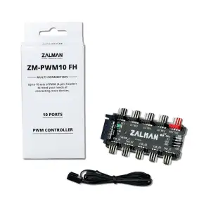 Контролер для вентиляторів Zalman PWM10 FH, 10 fans, 3/4 pin, SATA, ZM-PWM10FH UA