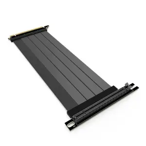 Райзер кабель Zalman RCG422, PCI-E 4.0, PCI-E x 16 Male to PCI x 16 Female, 220mm, Black, ZM-RCG422 UA