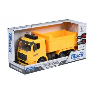 Машинка инерционная Same Toy Truck Самосвал желтый со светом и звуком 98-611AUt-1 UA