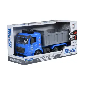 Машинка инерционная Same Toy Truck Самосвал синий со светом и звуком 98-614AUt-2 UA