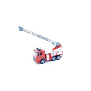 Машинка инерционная Same Toy Truck Пожарная машина с лестницей со светом и звуком 98-616AUt UA