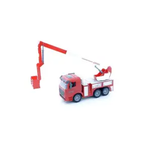 Машинка инерционная Same Toy Truck Пожарная машина с подъемным краном 98-617Ut UA