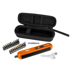 Викрутка акумуляторна Neo Tools 4В1Х1.5А·год 4.5Нм 230об·хв 20 біт кейс 0.23кг (04-199) UA