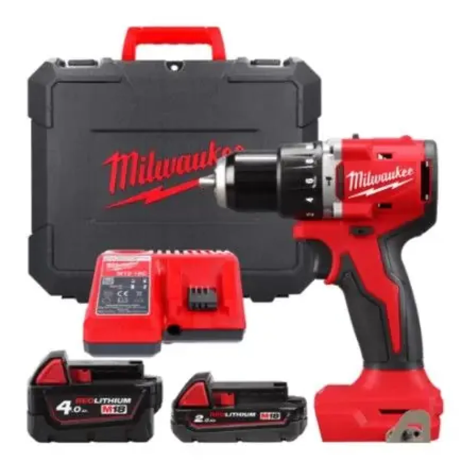 Шурупокрут-дриль акумуляторний Milwaukee М18 BLPDRC-422С 18В 1х2А·год 1х4А·год 60Нм 500·1700об/хв ЗП M12-18C кейс 1.5кг (4933492825) UA