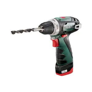 Шурупокрут-дриль акумуляторний Metabo PowerMaxx BS 10.8В 2x2.0А·год 17·34Нм 0-360·0-1400об/хв 0.95кг (600079550) UA