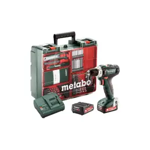 Шурупокрут-дриль акумуляторний Metabo PowerMaxx SB 12 Set 12В 2x2А·год 17·40Нм 0-360·0-1400об/хв 1.1кг (601036870) UA