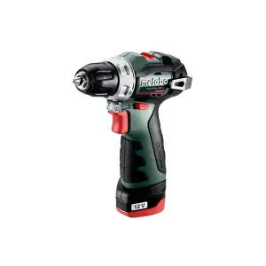Дрель-шуруповерт аккумуляторная Metabo PowerMaxx BS BL 12В 2х2.0А·год 20·38Нм 0-400·0-1500об/хв 0.8кг (601721500) UA