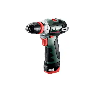 Шурупокрут-дриль акумуляторний Metabo PowerMaxx BS BL Q 12В 2х2.0А·год 20·38Нм кейс 0-400·0-1500об/хв 0.8кг (601749500) UA