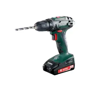 Шурупокрут-дриль акумуляторний Metabo BS 18 18В 2х2А·год 24·48Нм 0-450·0-1600об/хв 1.4кг (602207560) UA