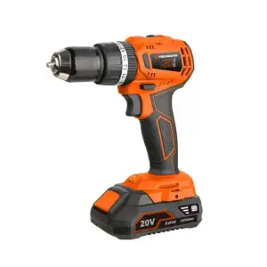 Шурупокрут-дриль акумуляторний Tekhmann TCD-45/i20 BS KITBOX 20В 45Нм 1x2.0А·год 0-400·1500об/хв 1.7кг (873397) UA