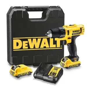 Дриль-шурупокрут DeWalt XR Li-Ion 12В акб 2х2А·год 24Нм 400-1500об/хв патрон 10мм ЗП кейс 1.1кг (DCD710D2) UA